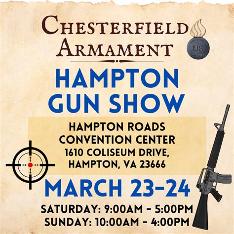 gun show hampton va|Hampton, VA Gun Shows 2024/25